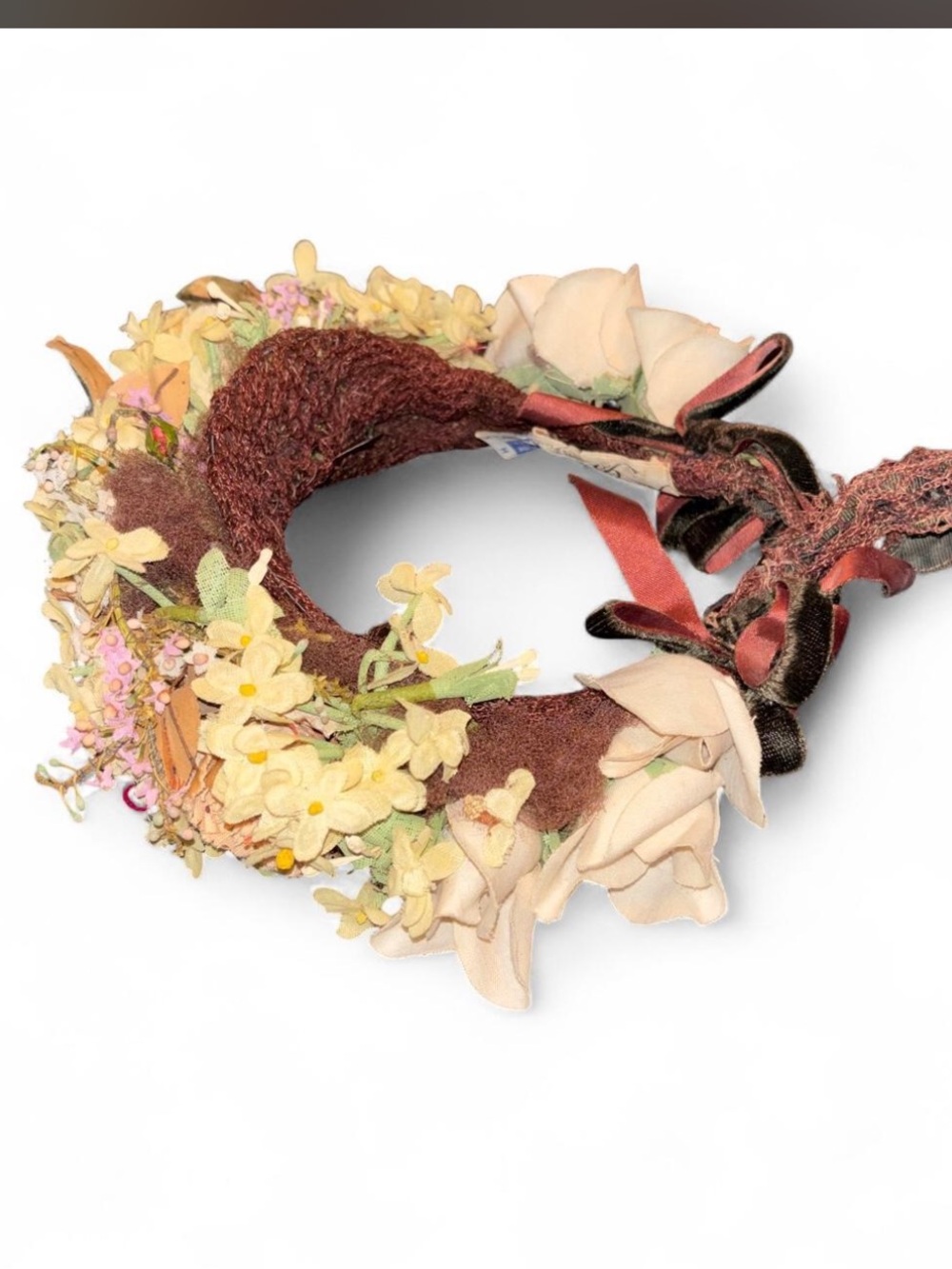Karen Isabel Vintage Floral Crown Fairycore Boho Renaissance Flower Headpiece